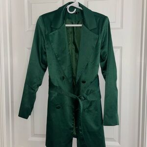 Elegant Green Women's Coat